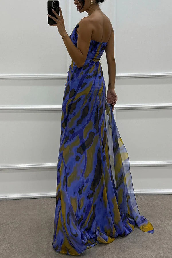 Elegant Vibrant Draped Dress