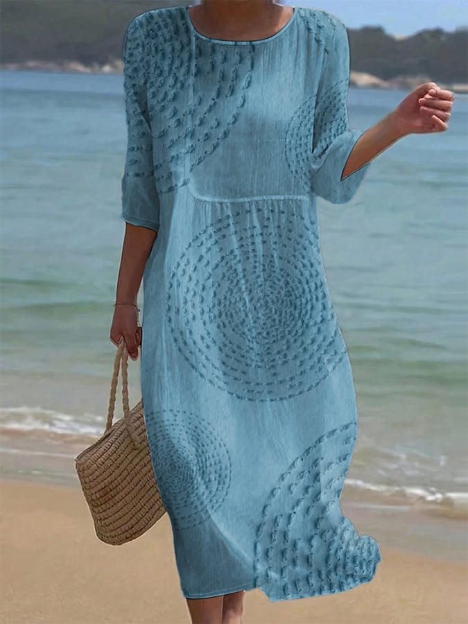 Elegant Midi Dress with Delicate Details