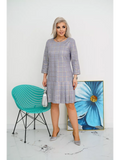 Elegant Checked Dress
