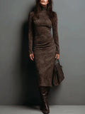 Modern Winter Midi Dress