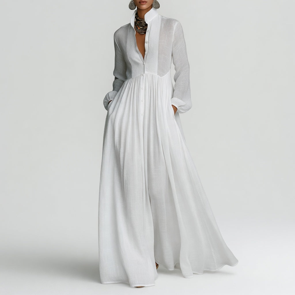 Refined Minimalist Maxi Dress