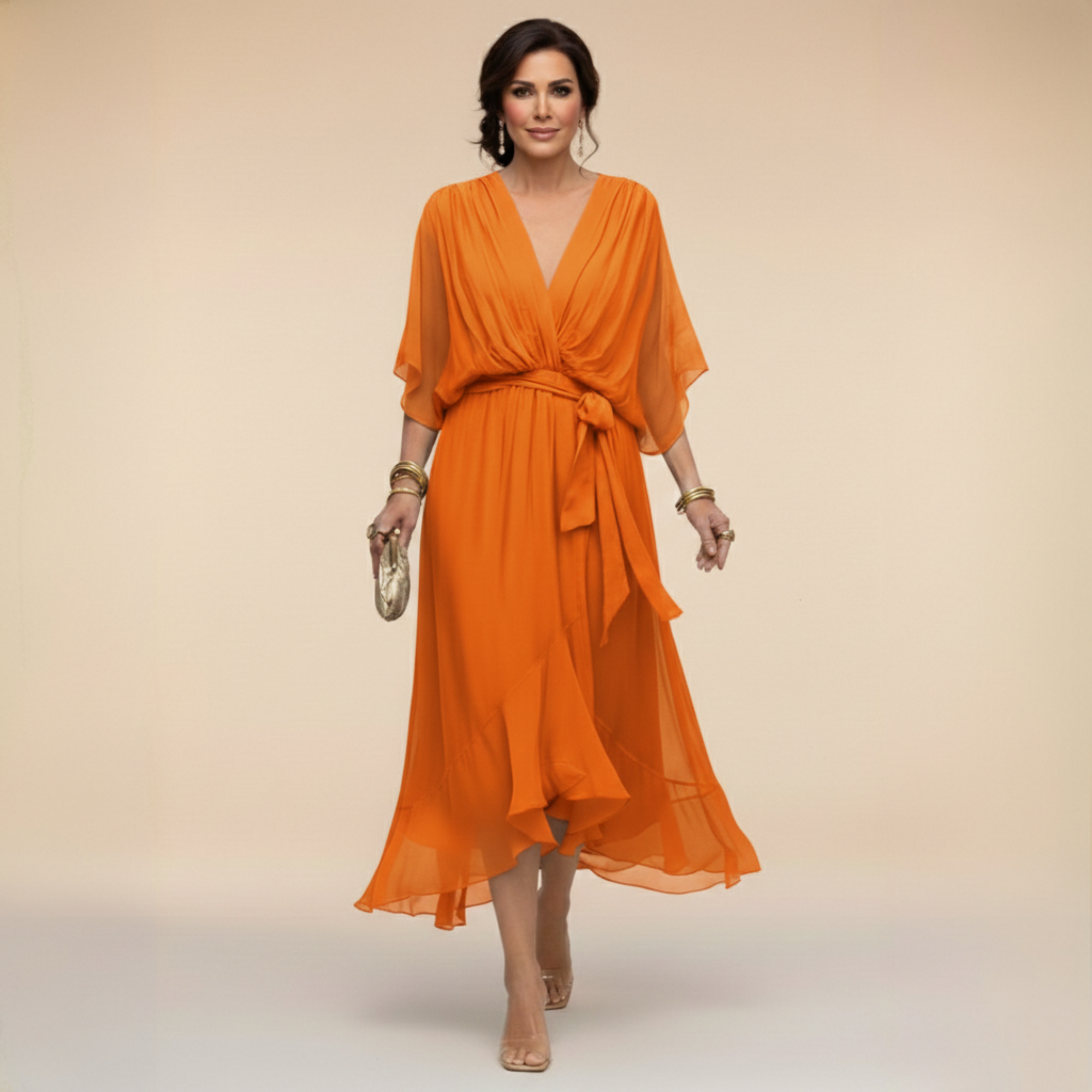 Flowy Elegant Maxi Dress - Monica
