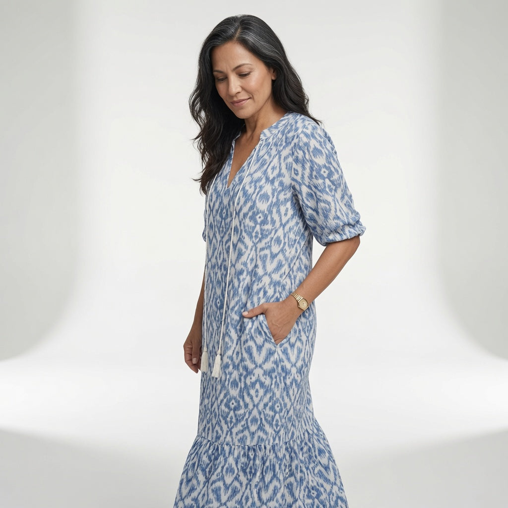 Geometric Midi Dress