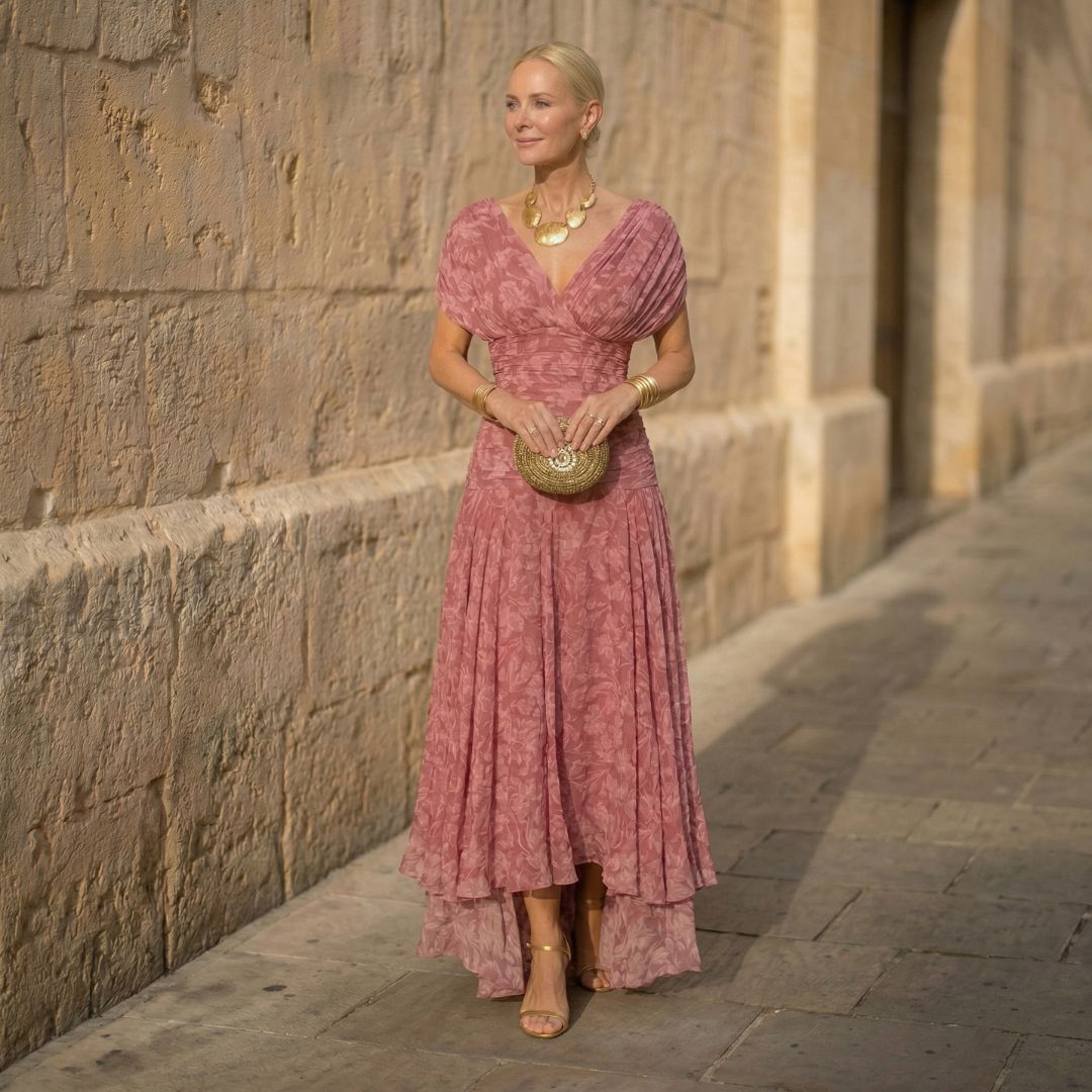 Elegant Flowy Dress - Amelia