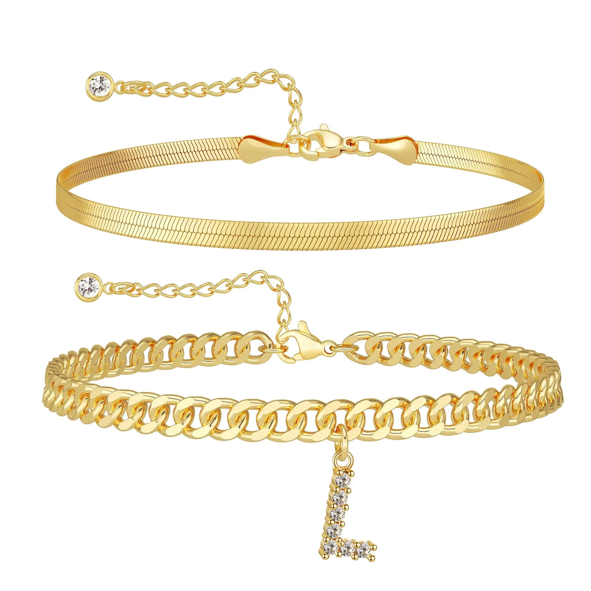 Personalized Initial Anklet