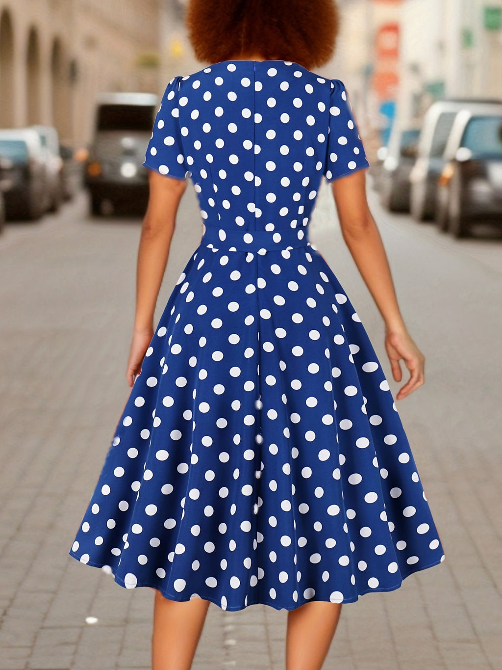 Elegant Comfortable Timeless Polka Dot Dress