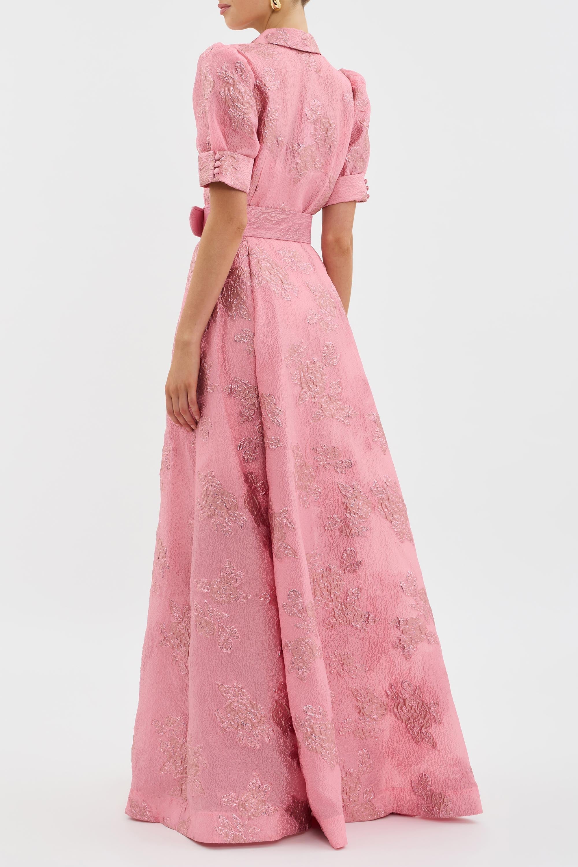 Elegant Fitted Floral Dress