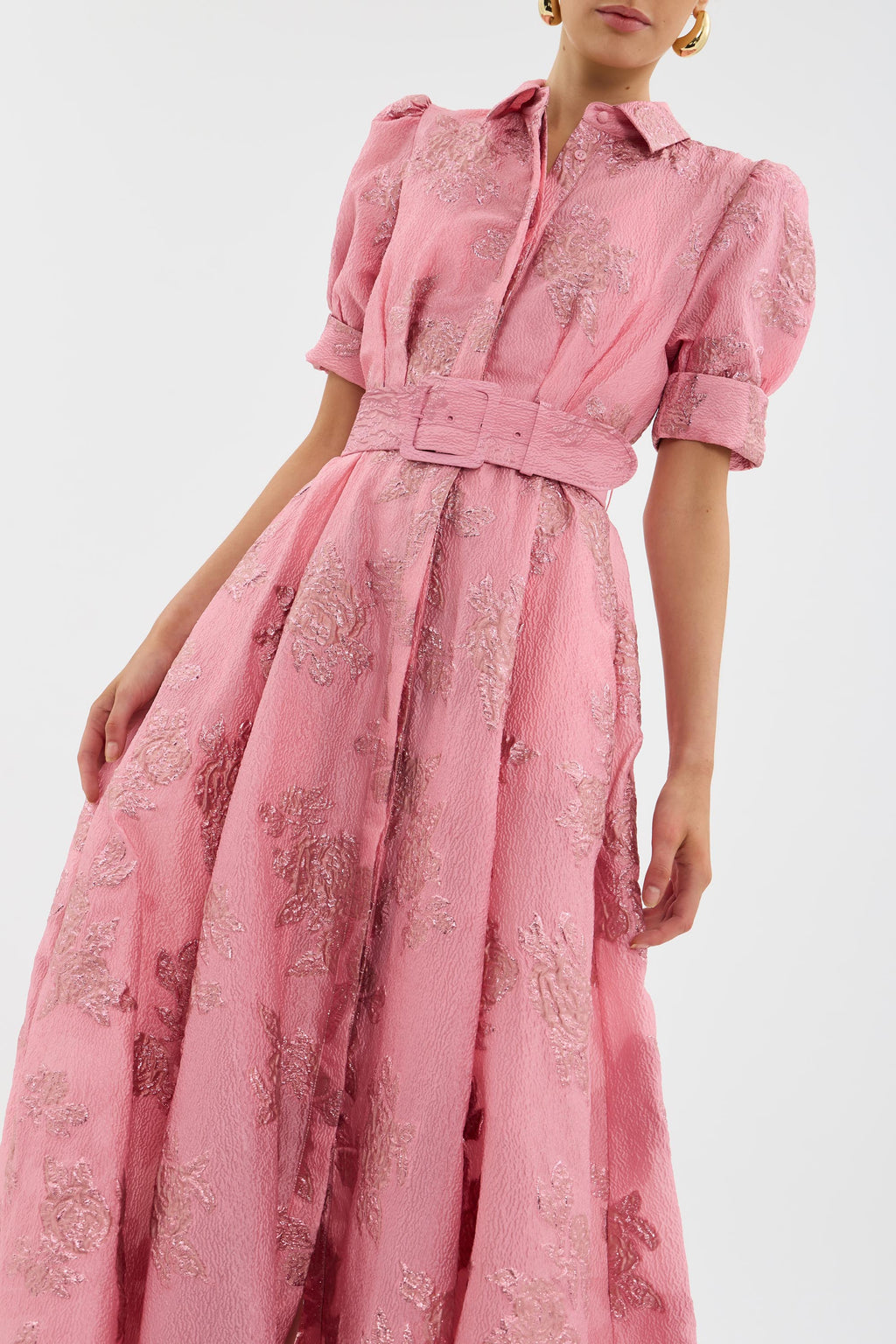 Elegant Fitted Floral Dress