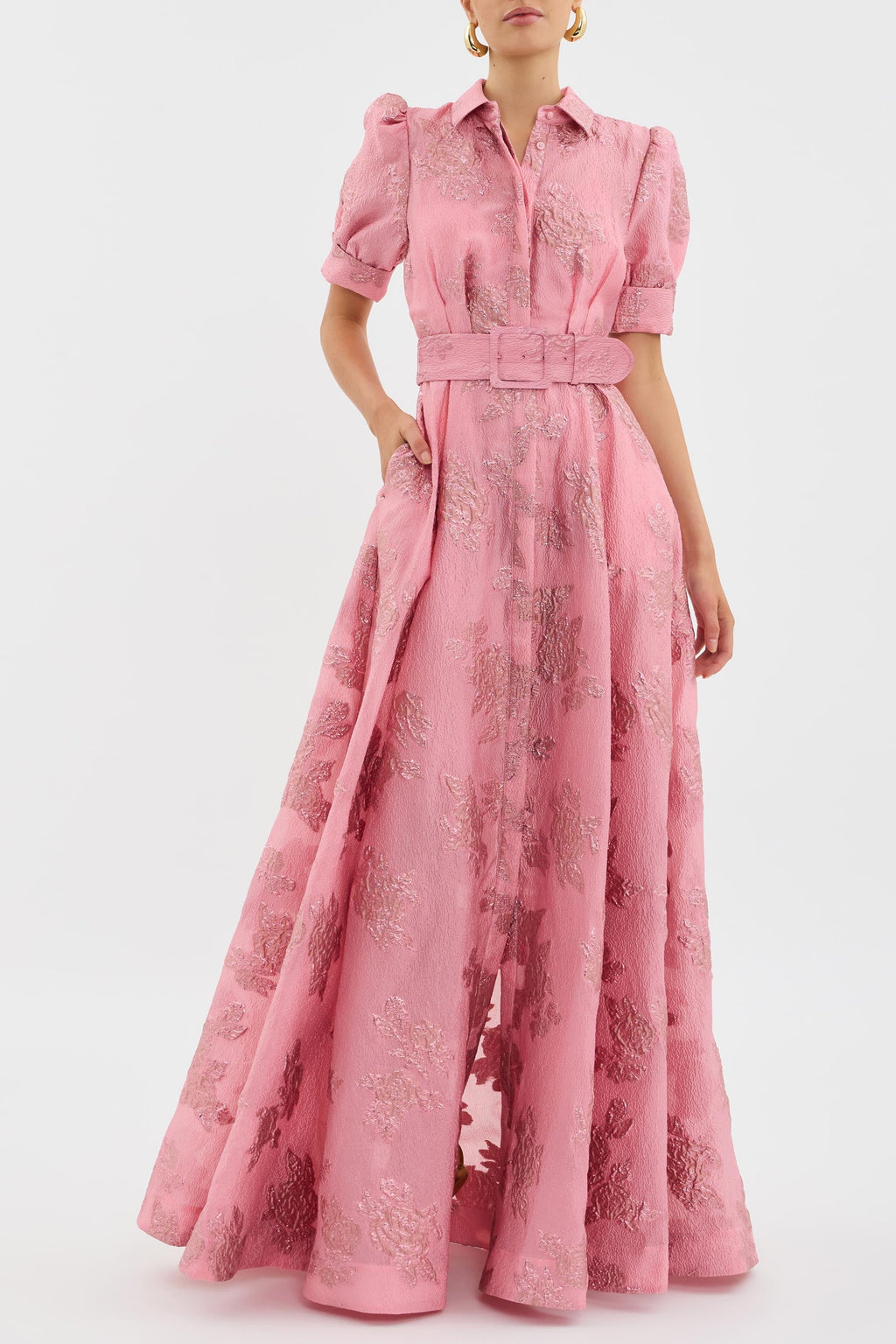 Elegant Fitted Floral Dress