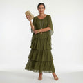 Bohemian Ruffle Dress Timeless Elegance