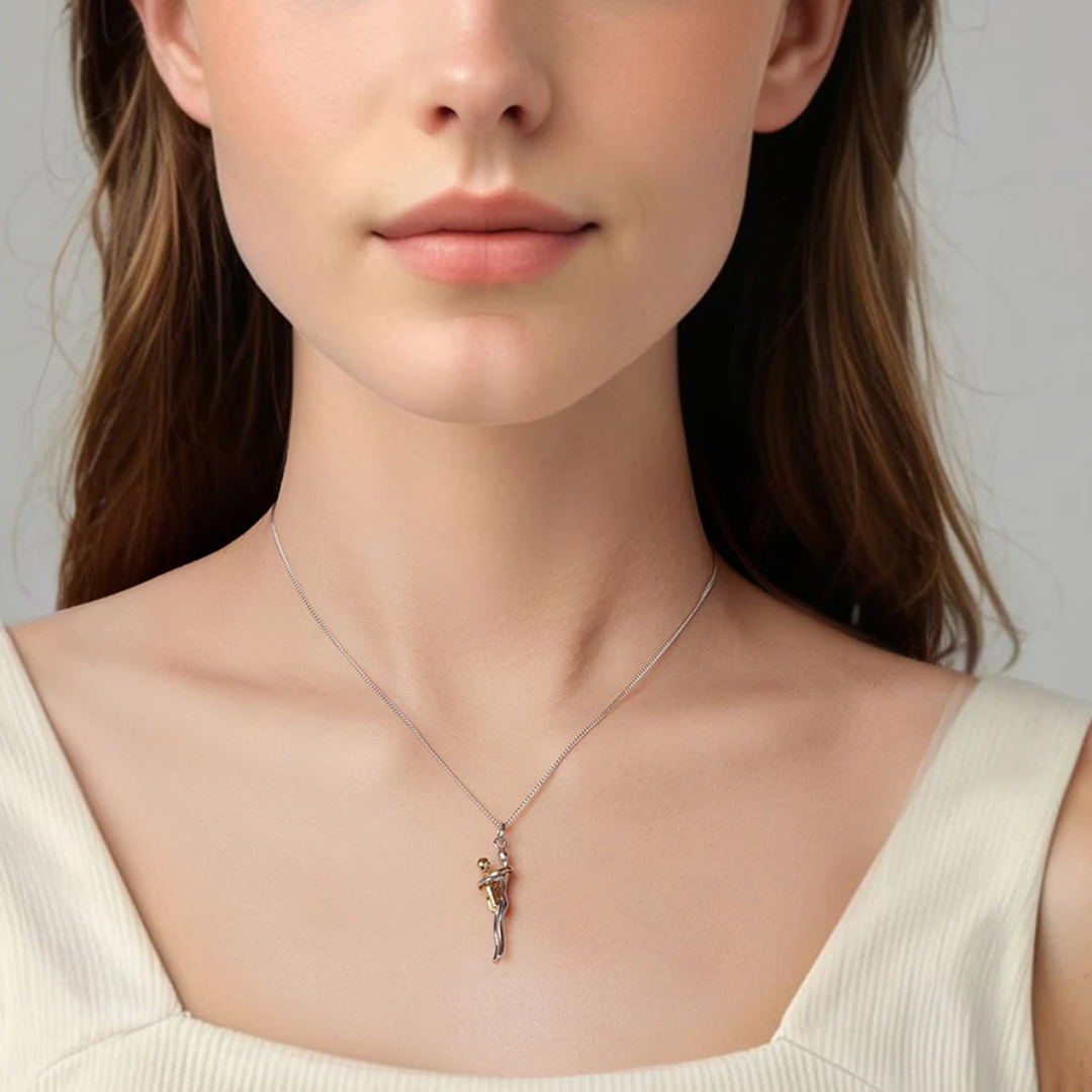 Silver Plated Embrace Necklace