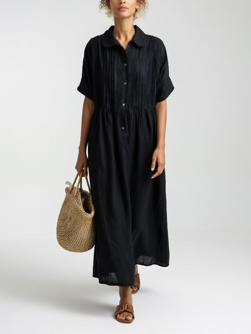 Flowy Summer Shirt Dress - Style 3
