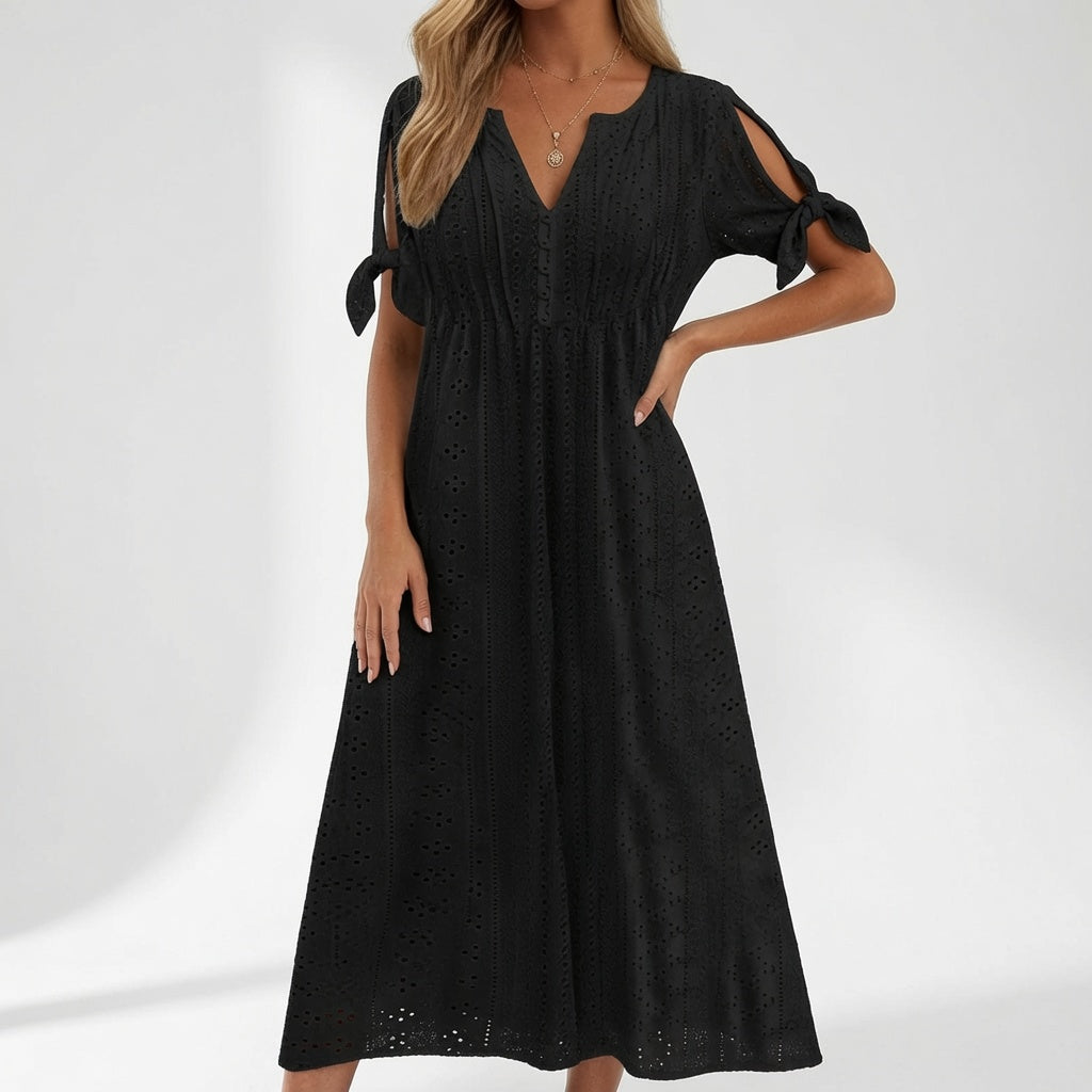 Embroidered Bohemian Dress Summer Elegance