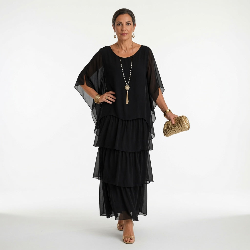 Bohemian Ruffle Dress Timeless Elegance
