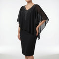 Elegant Draped Dress Refined Shine