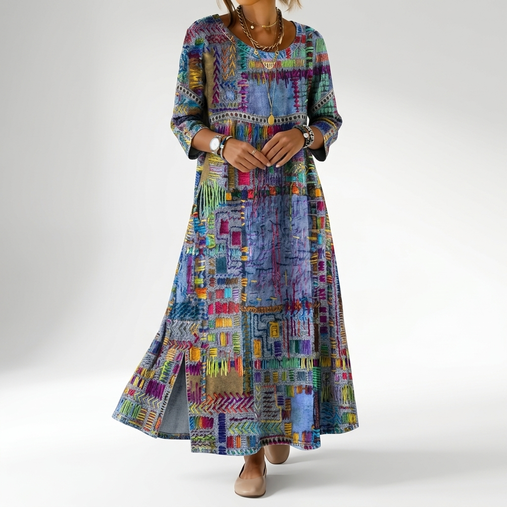 Artistic Bohemian Flowy Dress