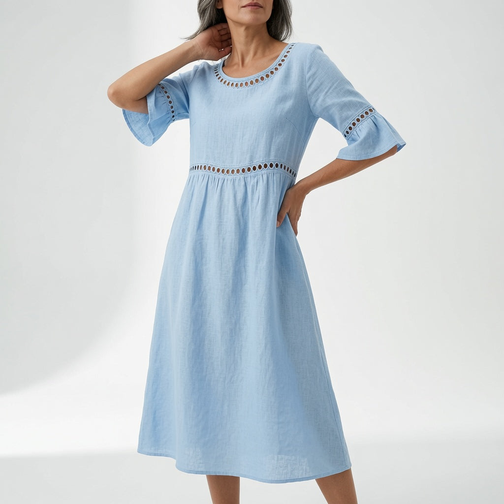 Flowy Midi Dress Summer Elegance