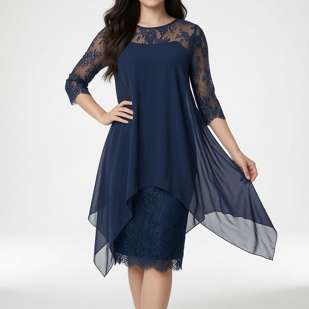 Lace Flowy Dress Timeless Elegance