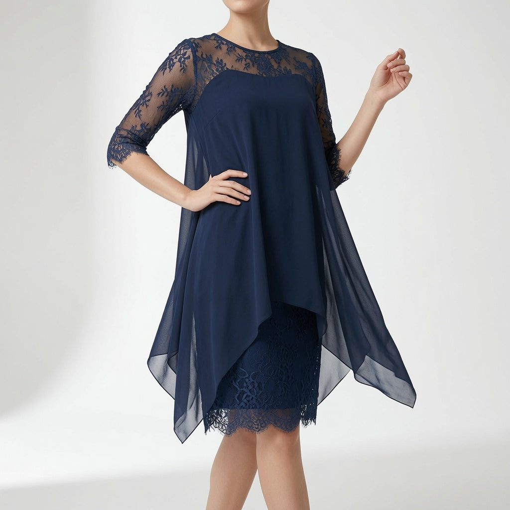 Lace Flowy Dress Timeless Elegance