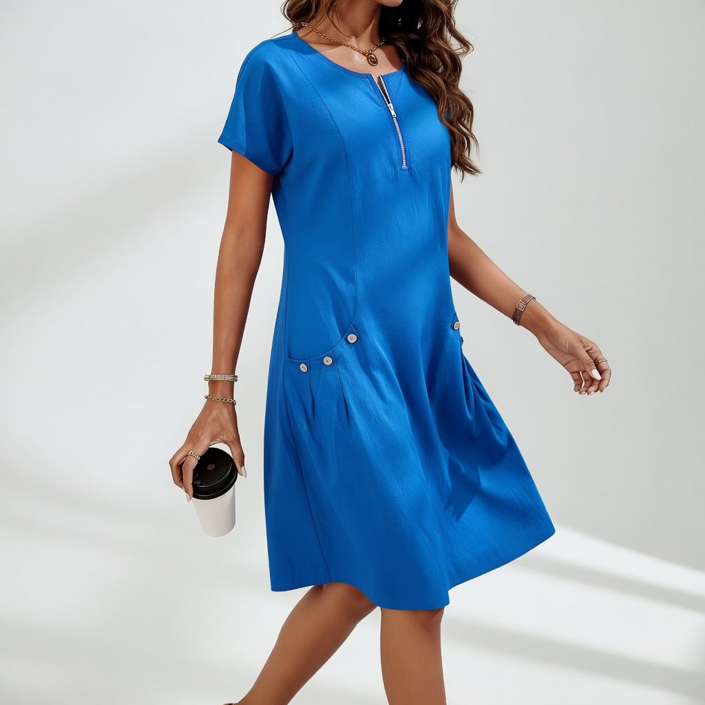 Cotton Mini Dress Natural Freshness