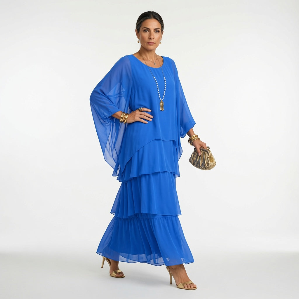 Bohemian Ruffle Dress Timeless Elegance