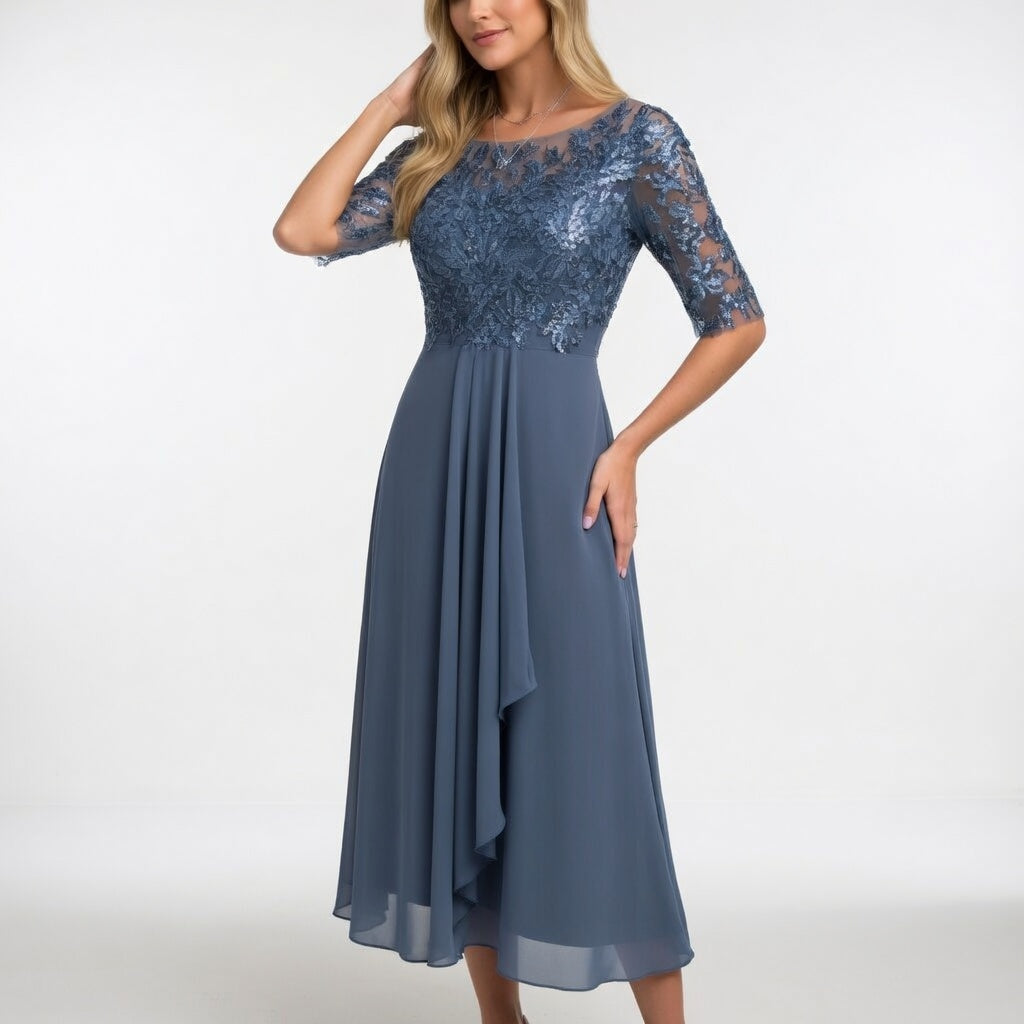 Lace Midi Dress Timeless Elegance