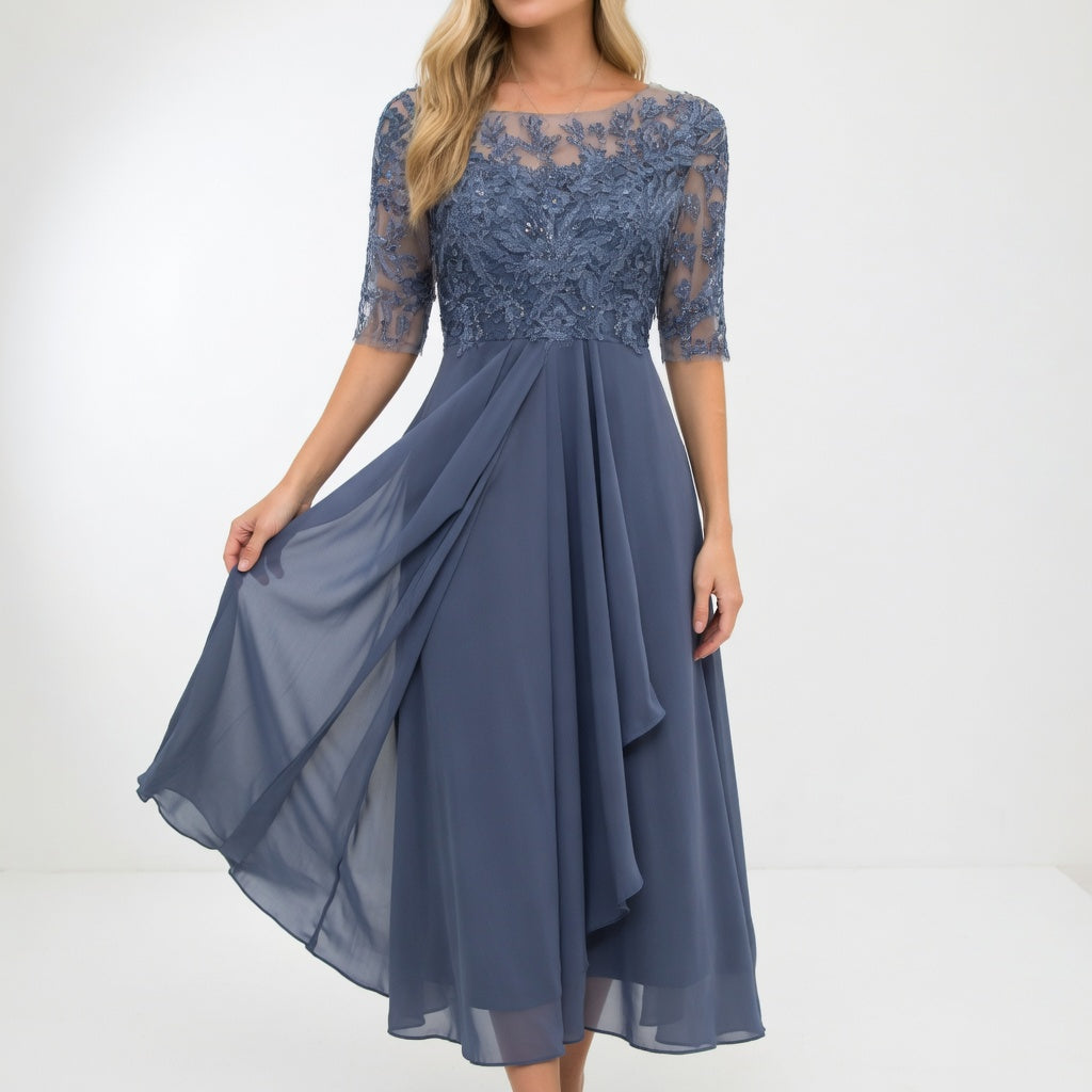 Lace Midi Dress Timeless Elegance