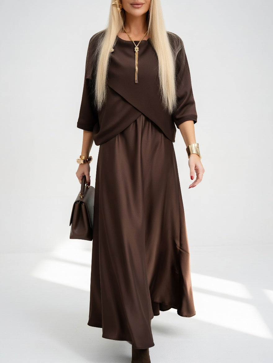 Elegant Modern Flowy Maxi Dress