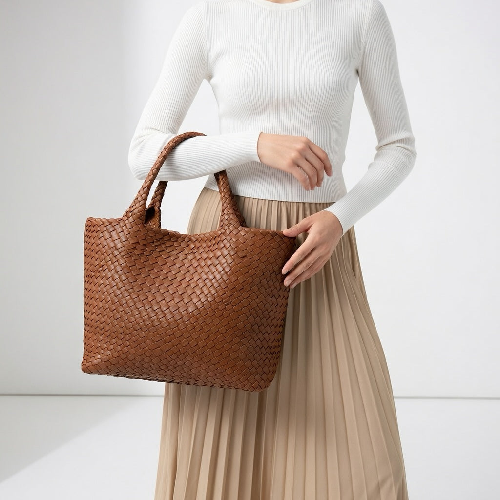 Woven Tote Bag Timeless Elegance