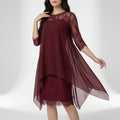 Lace Flowy Dress Timeless Elegance