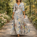 Elegant V Neckline Dress