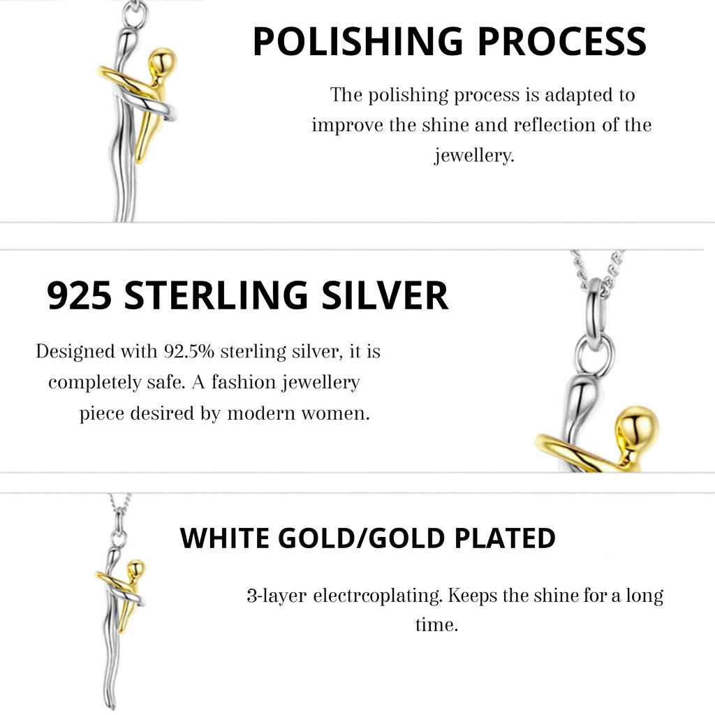 Silver Plated Embrace Necklace