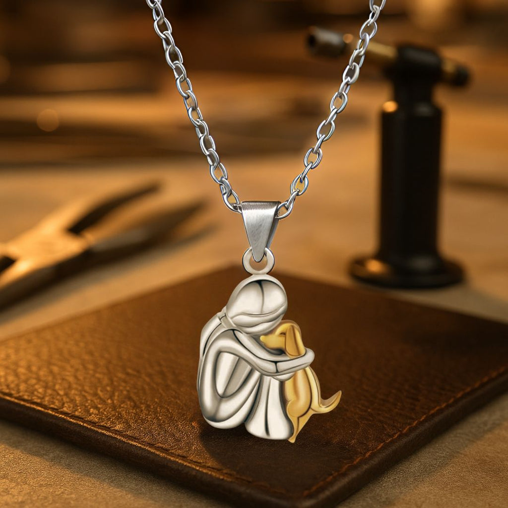 Necklace with Dog Shaped Pendant