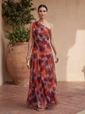 Flowy Satin Maxi Dress Timeless Elegance