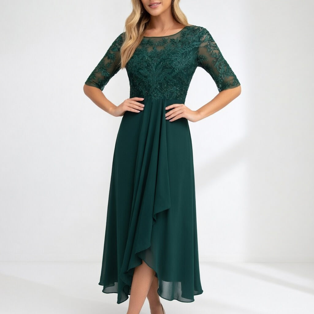 Lace Midi Dress Timeless Elegance
