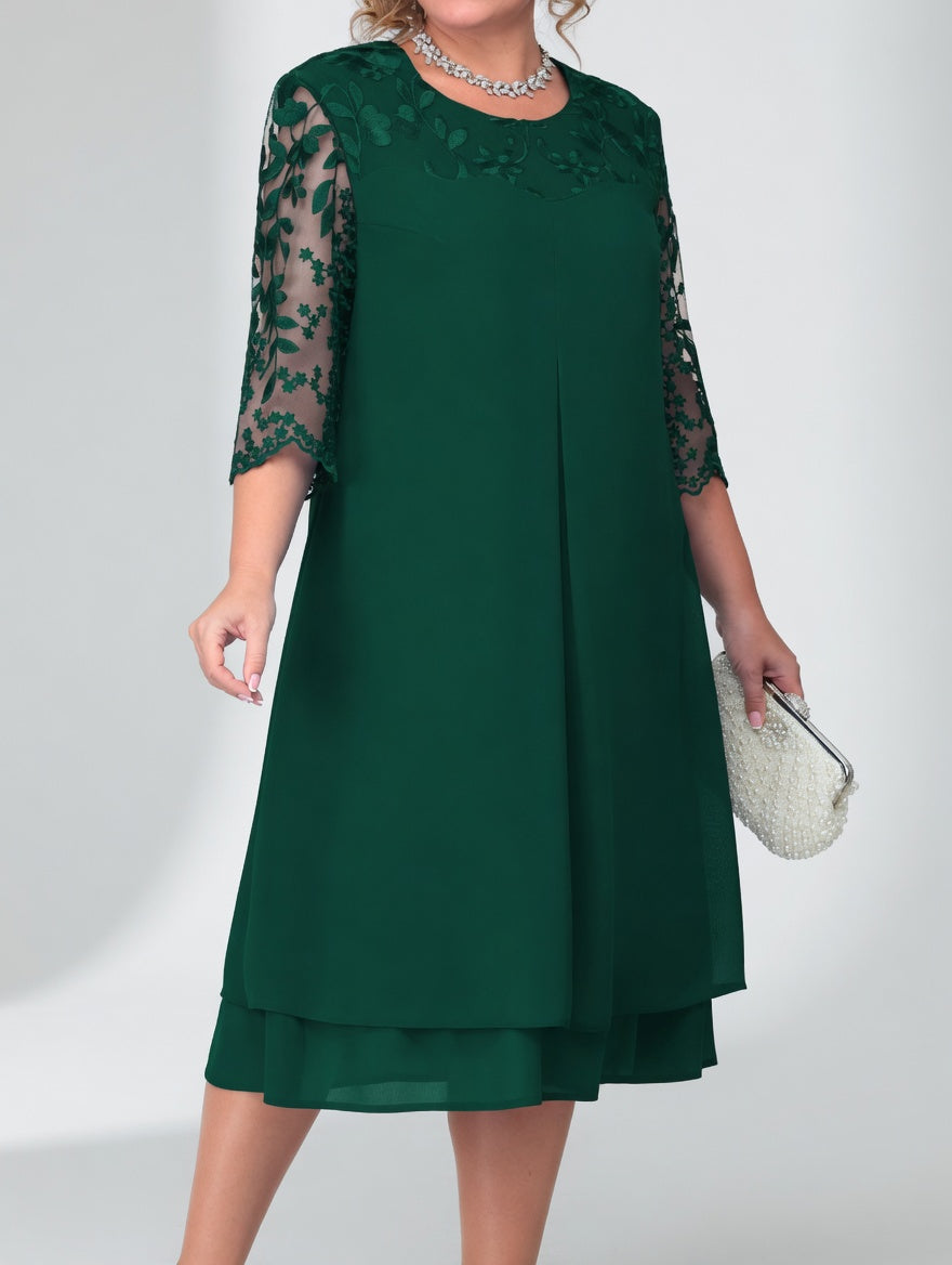 Elegant Lace Dress Refined Formal Wear