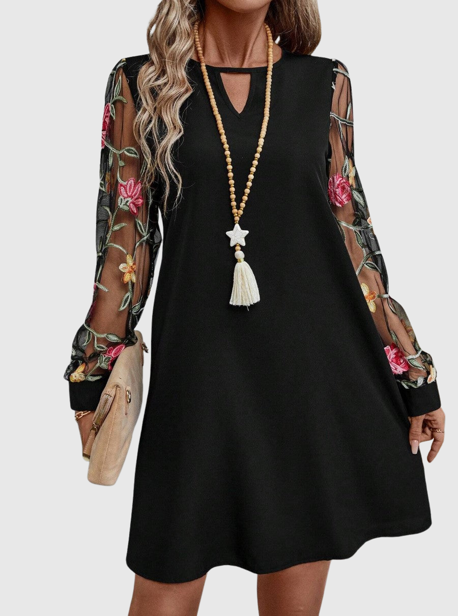 Soft Feminine Floral Elegance Dress