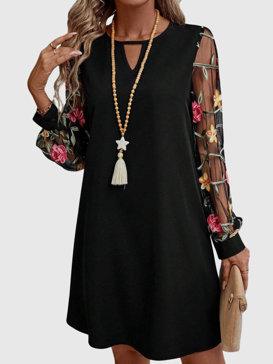 Soft Feminine Floral Elegance Dress
