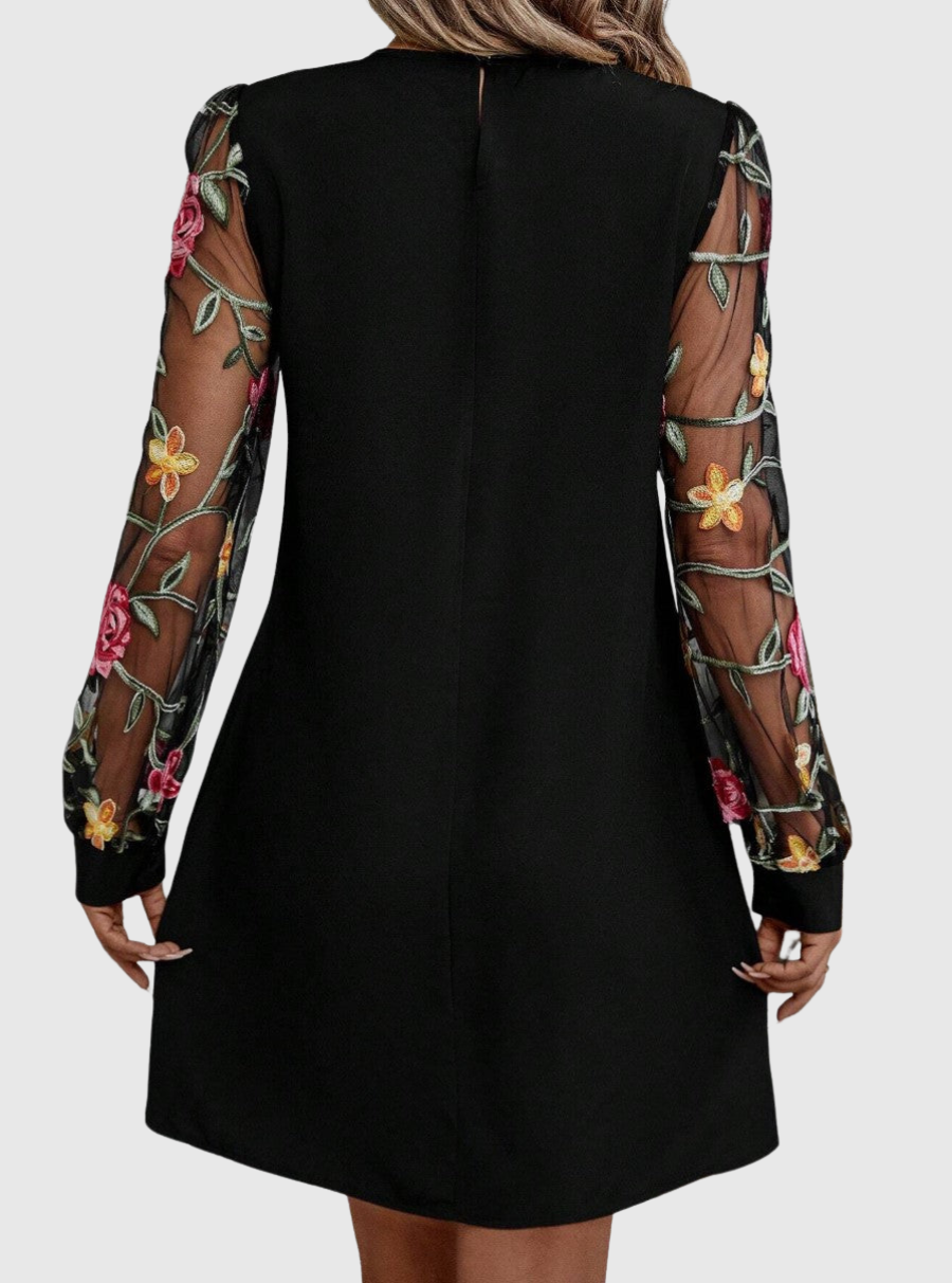 Soft Feminine Floral Elegance Dress