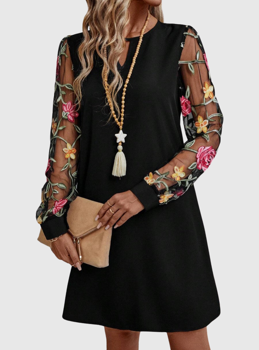 Soft Feminine Floral Elegance Dress
