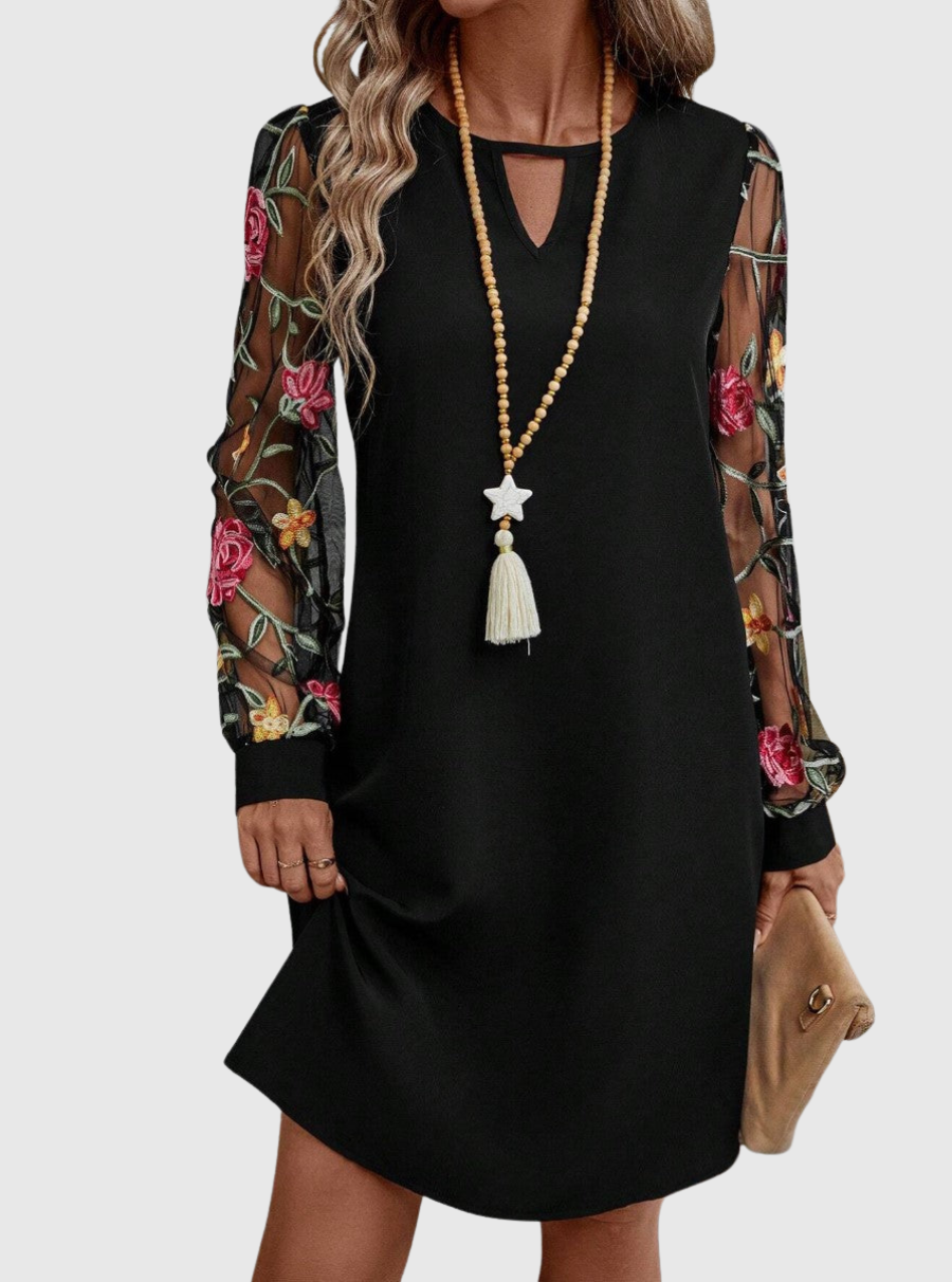 Soft Feminine Floral Elegance Dress