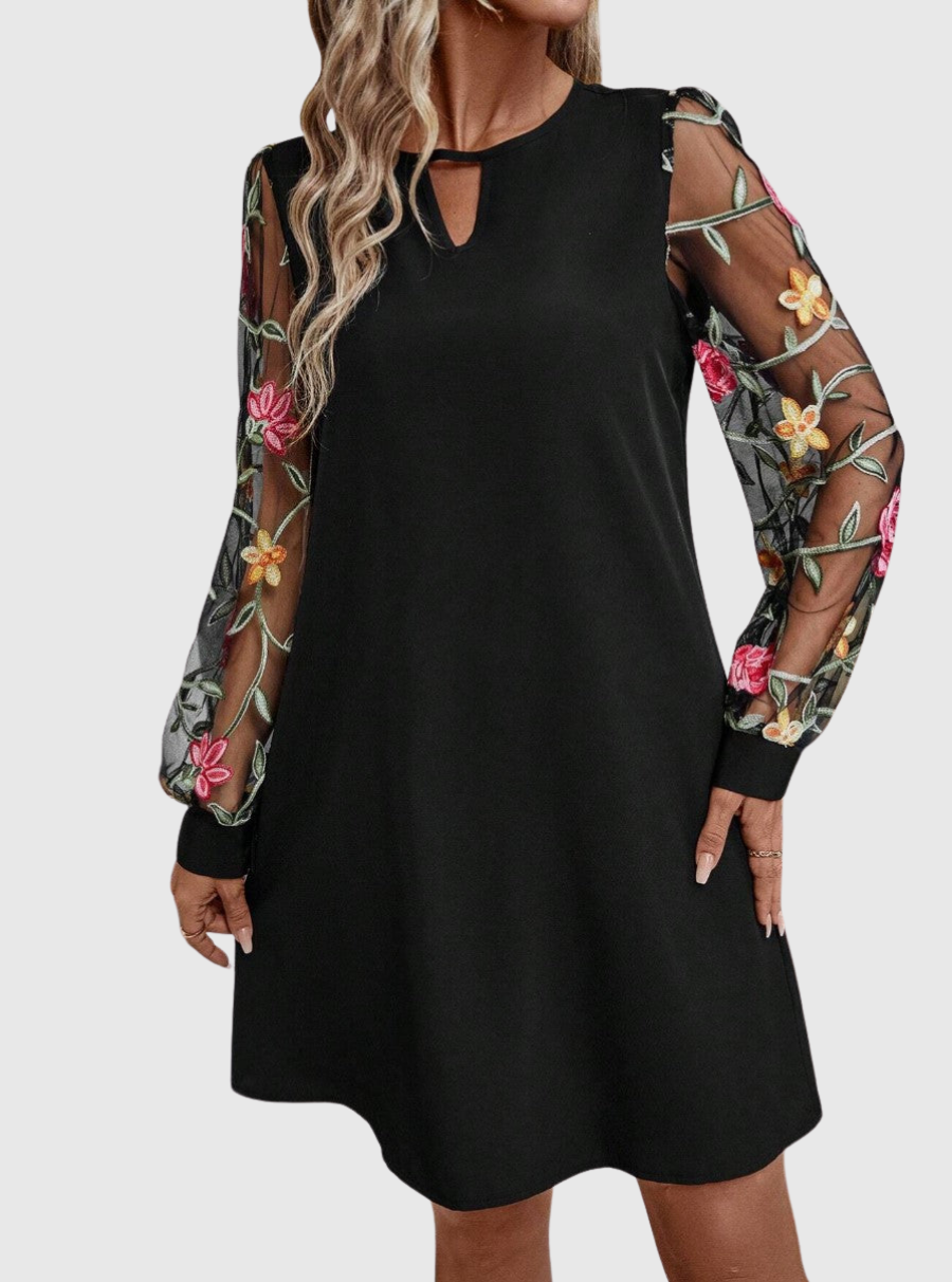 Soft Feminine Floral Elegance Dress
