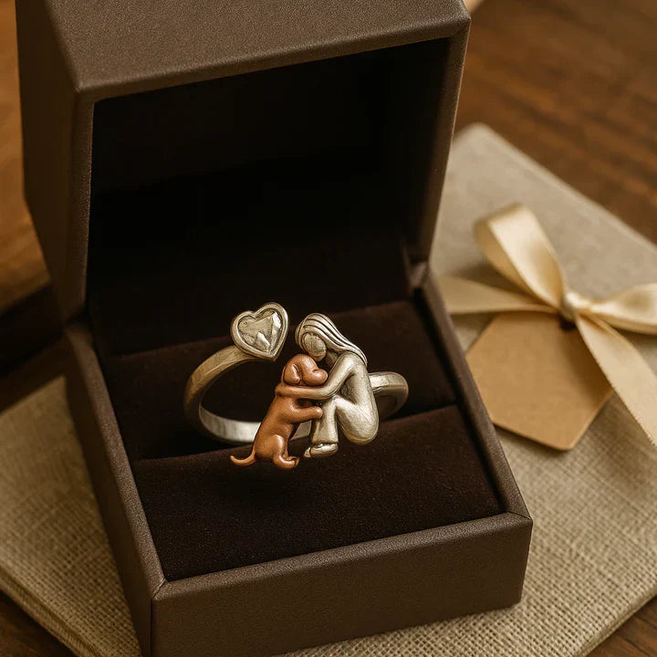 Eternal Tenderness Dog Memorial Ring