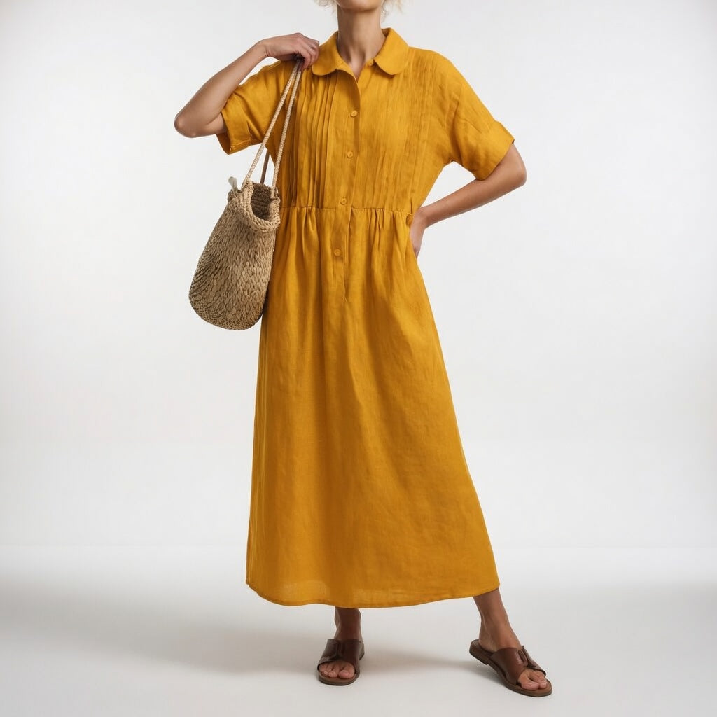 Flowy Summer Shirt Dress - Style 2