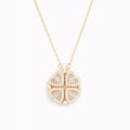 Clover Pendant Crystal Necklace with Gift Box