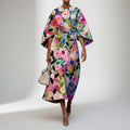 Floral Kimono Dress Oriental Grace