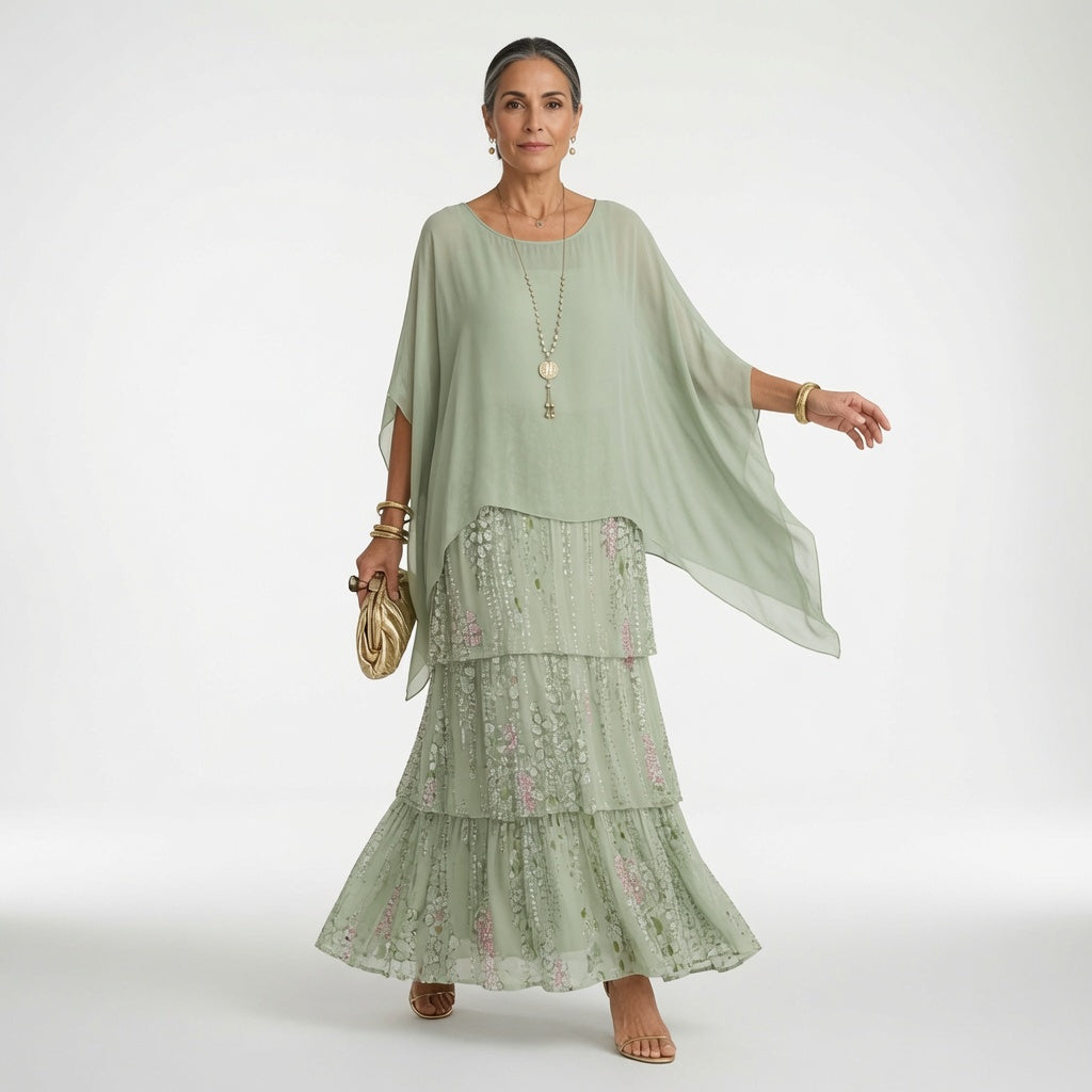 Bohemian Ruffle Dress Timeless Elegance