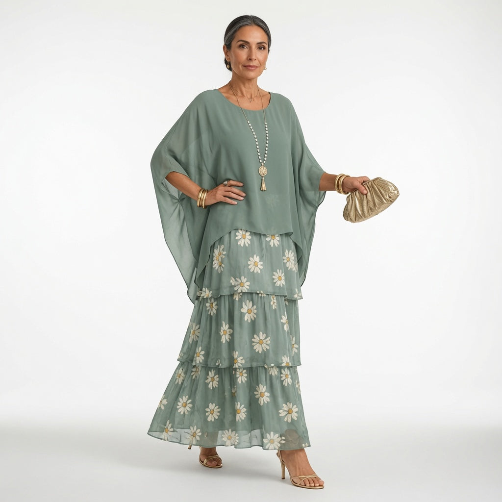 Bohemian Ruffle Dress Timeless Elegance