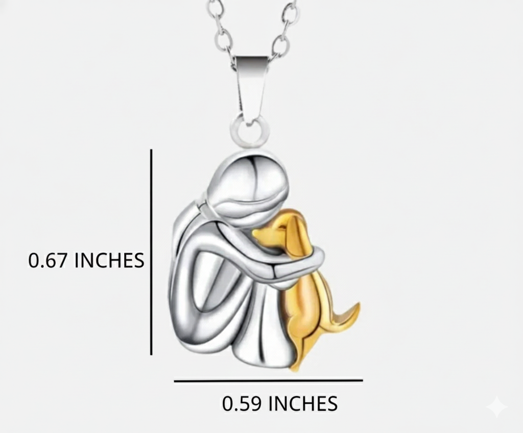 Necklace with Dog Shaped Pendant