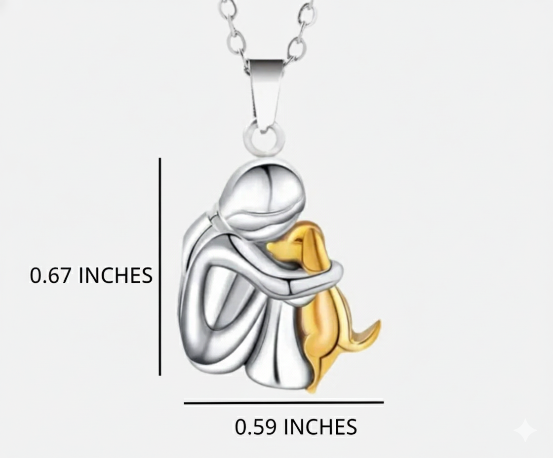 Necklace with Dog Shaped Pendant